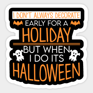 Halloween Quote Sticker